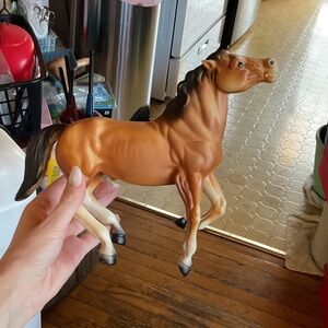 Realistic Brown Horse Figurine